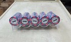 New 100 Pink  5000 Monte Carlo Smooth 14 Gram Clay Poker Chips - Exclusive 