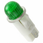 Panel Mount Indicator Bulb Neon Green 1053qa5 1 2    Hi-dome Lot Of 8 Lamp Tab Ter