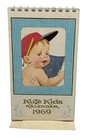Vintage 1969 Gibson Kute Kids Kalendar Different Baby Each Month Made In Usa