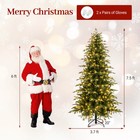7 5 Ft Artificial Christmas Tree Pre-lit Xmas Tree With 1195 Branch Tips
