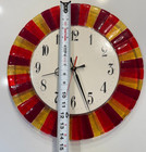 14 Inch Authentic Murano Glass Wall Clock - Made In Venice  Italy