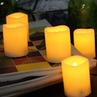 Ecogecko Set Of 12 Flameless Led Votive Candles With Remote And Timer  4 Options