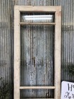 Antique French Single Door  26 75x85  3 Pane Glass  European Reclaimed H95