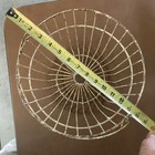 Vintage Farmhouse Wire Egg Gathering Basket Handle Rusty