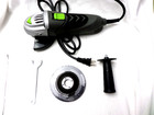 Genesis 4 1 2  Heavy Duty Grey Angle Grinder With Grinding Wheel   Aux Handle