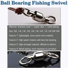 Ball Bearing Swivels Connector High Strength Stainless Steel Solid Welded Rings