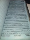 Lot Of 45 Sheets Letraset Letters   Numbers  Many Fonts