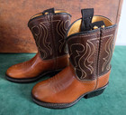Vintage Acme Baby Childs Toddler Western Cowboy Boots In Orig Box Size 4 1 2d