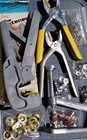 Vtg Prym Dritz Tapex Holiday Grommet Plier Snap Fasteners Eyelets Tool Kit Lot