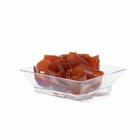 Plastic Clear 2  Elegant Mini Square Plates Disposable Party Wedding Home