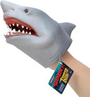 Shark Hand Puppet Soft Stretchy Rubber Jaws Baby Shark Song 6 Inch Great White