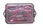 Vintage San Diego Zoo Souvenir Copper Trinket Tray