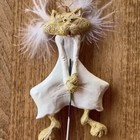 Kurt Adler Golfing Angel Cat With Halo Christmas Ornament 6 