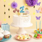 12th Birthday Blue Crown Number Candles Birthday Cake Candle Decorations