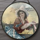 Antique Flue Cover Milkmaid 9 5   