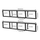 2x Floating Shelf Wall Mount Cd Dvd Rack Media Storage Organizer Shelves Large
