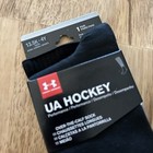 Under Armour Youth Hockey Socks Otc Size L Ylg Black 1 Pair Ua Over The Calf