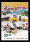 164 australia 2007 Booklet Pane Blk 10 Stamp Caravanning cricket  Transport  Mnh
