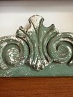 Antique French Painted Furniture Pediment Green