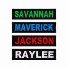  love It   Custom Embroidered Name Tag 4in X 1in Size