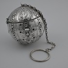 Rare Antique Sterling Silver Webster Tea Ball Northwind Gargoyle Faces