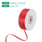 Satin Ribbon  1 8 Inch X 100 Yards Red Double Face Satin Ribbon