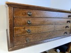 Large Wooden Antique Watchmakers Storage Cabinet Free S h