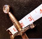 Vintage Decorative Sword-style Metal Letter Opener Desk Accessory
