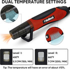 350w Heat Gun With 2 Nozzles  Dual Temp Heat Gun 400  f-660  f  Fast Heat Hot Air