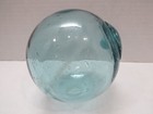 Authentic 4 1 2 Inch Light Blue Japanese Glass Float Ball Buoy  case2302 