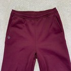 Adidas James Harden Pants Boys Large Maroon Basketball Fleece Lined Jogger