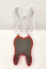 Tooth Shaped Tooth Storage Keepsake Container Hinged Plastic Toothfairy 2 X 3 In