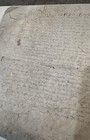 As - Antique 1600 French Manuscript On Vellum