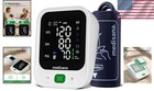 Blood Pressure Monitor With Memory Large Cuff Led Display For Home Use