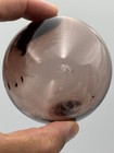 Vtg Japanese Glass Fishing Float 3  Amethyst Purple Hand Blown Pontil W  Hole