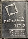 1 Gram Palladium Bar - Valcambi- 999 5 Fine 