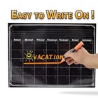 16x12  magnetic Refrigerator Whiteboard Dry Erase Monthly Calendar Eraser Marker