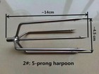 1pc 3 5 7-prong Harpoon Spear Gig Fish Frog Salmon Eel Barbed Stainless M8 