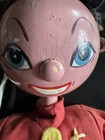 Pelham Puppet Marionette Red Jacket Hat Beige Pants Painted Face Fabric Clothing