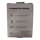 Monster Cable Wall Tap Surge Protector With 6 Swivel side Outlets 2 Usb Black