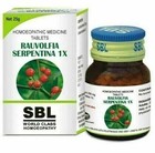 Sbl Homeopathic Rauwolfia Serpentina 1x Tablets  25gm  Free Shipping World Wide