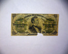 1863 25 Cent United States Fractional Currency Bank Note     3rd Issue    