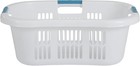 Laundry Basket Xl Hip-hugger Basket 2 1-bushel White Laundry Storage bathroom