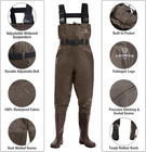 Fishing Waders For Men With Boots Womens Chest Waders 2-ply Nylon pvc Waterproof