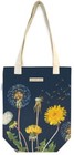 Cavallini   Co  Dandelion Vintage Style Canvas Shoulder Tote Bag