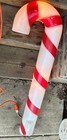 Pair Of 39    Corded Plastic Christmas Candy Cane Lighted Blow Molds In out Decor