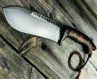 Custom Handmade D2 Steel Tactical Bowie Knife Full Tang Hunting Fix Blade Knife