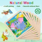 Wooden Puzzles For Toddlers 3   9 Pieces 5 9 Inches X Inches  Animals1