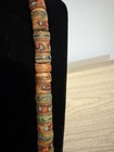 Vintage Tibet Nepal Ethnic Tribal Turquoise   Coral Inlay Beads Necklace