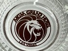 Mgm Casino Vintage Ashtray Grand Hotel Las Vegas Round Glass Ash Tray Lion